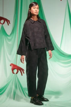 Split Pants, Black Octopus