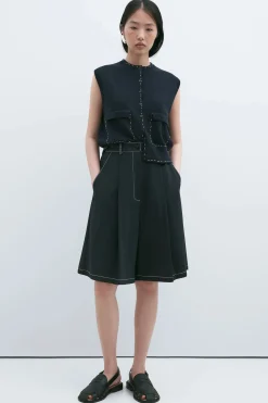 Stitched Waistcoat, Navy