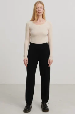 Straight Pants, Black