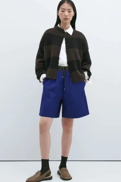 Striped Cardigan, Bicolor