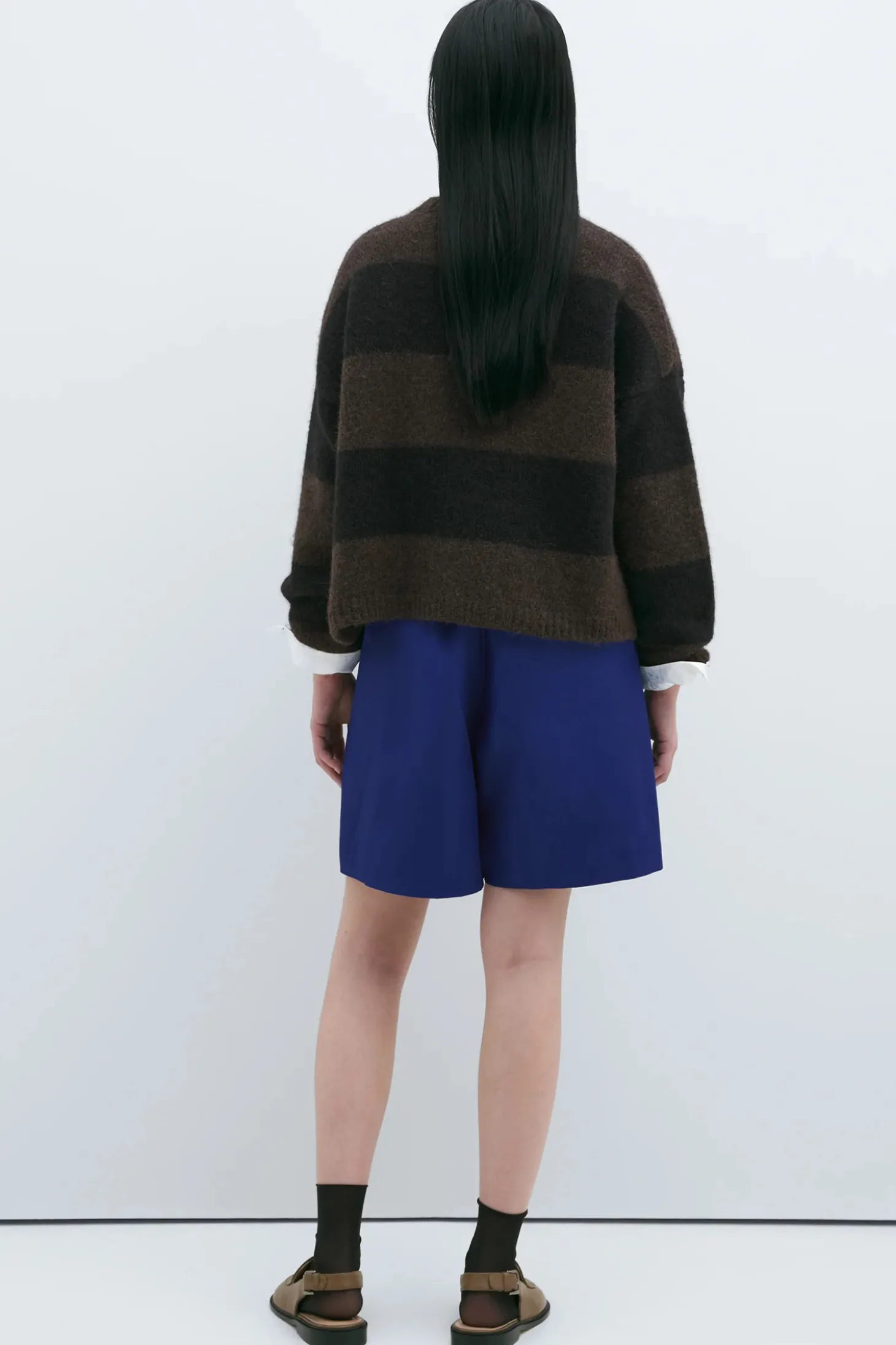 Striped Cardigan, Bicolor