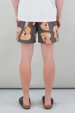 Swimshorts, Orange-Sage Shadow Print