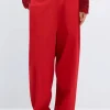 Tailoring Pocket Pants, Red