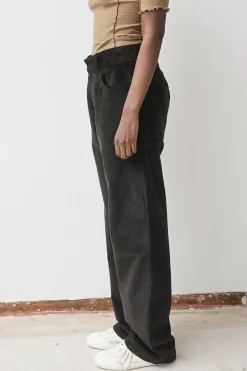 Tajo Cord Pants, Black