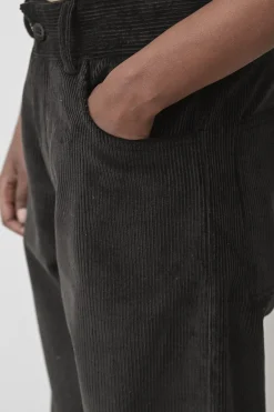 Tajo Cord Pants, Black