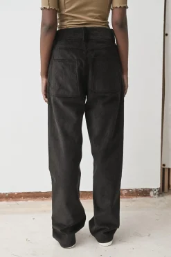Tajo Cord Pants, Black