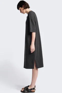 Treatise Henley Dress, Black
