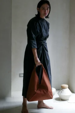 Triangle Bag 58, Ochre/Red