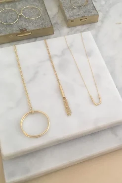 Tube 18k G long Necklace