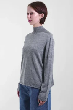 Turtleneck Pullover 112, Grey Mel.