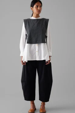 Twisted Seam Trousers, Black