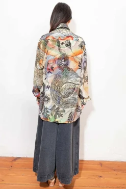 Unisex Shirt, Print Beige BBB