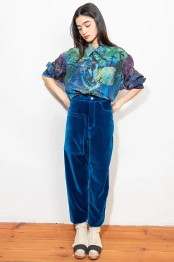 Unisex Shirt, Print Blue 4xB