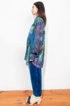 Unisex Shirt, Print Blue 4xB