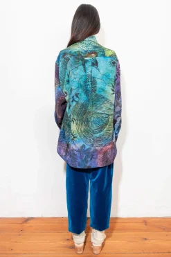 Unisex Shirt, Print Blue 4xB