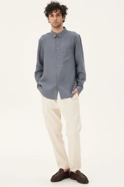 Valencia Shirt, Foggy Blue