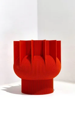 Vase 04, Brick Orange
