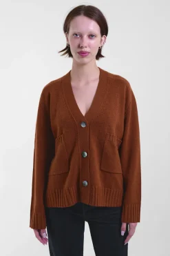 V-Neck Cardi 88, Clay