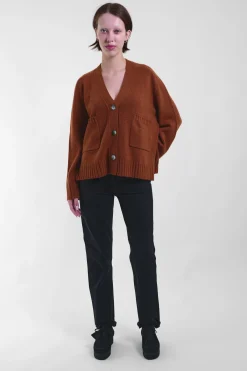 V-Neck Cardi 88, Clay