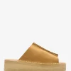 Wedge Slide, Mid Tan