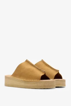 Wedge Slide, Mid Tan