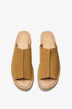 Wedge Slide, Mid Tan