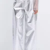 Wide Pants, Silver