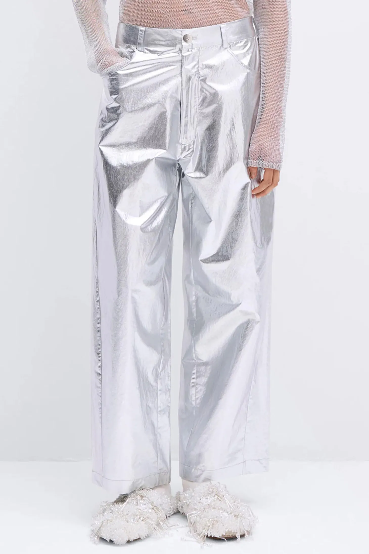 Wide Pants, Silver