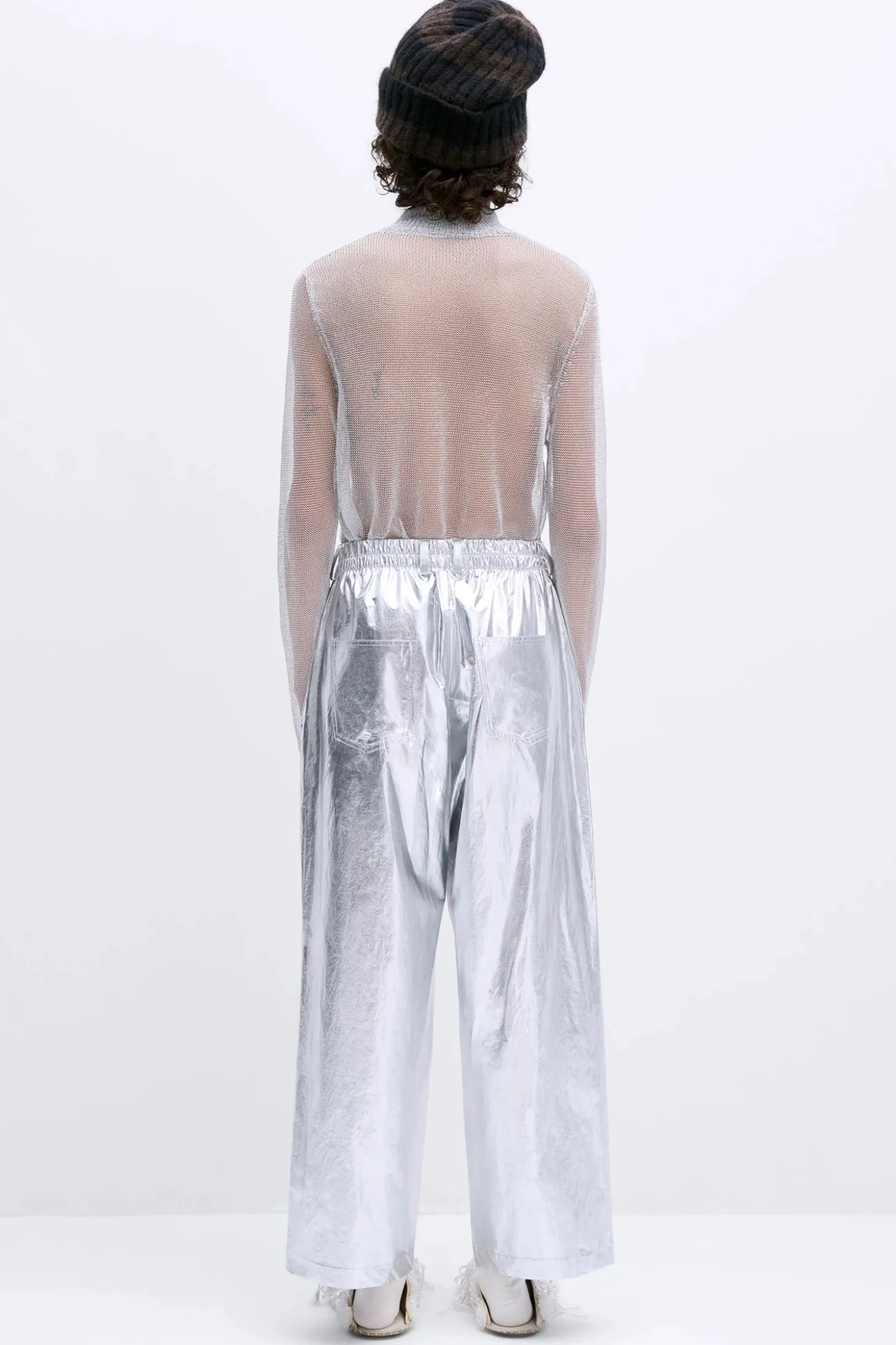 Wide Pants, Silver